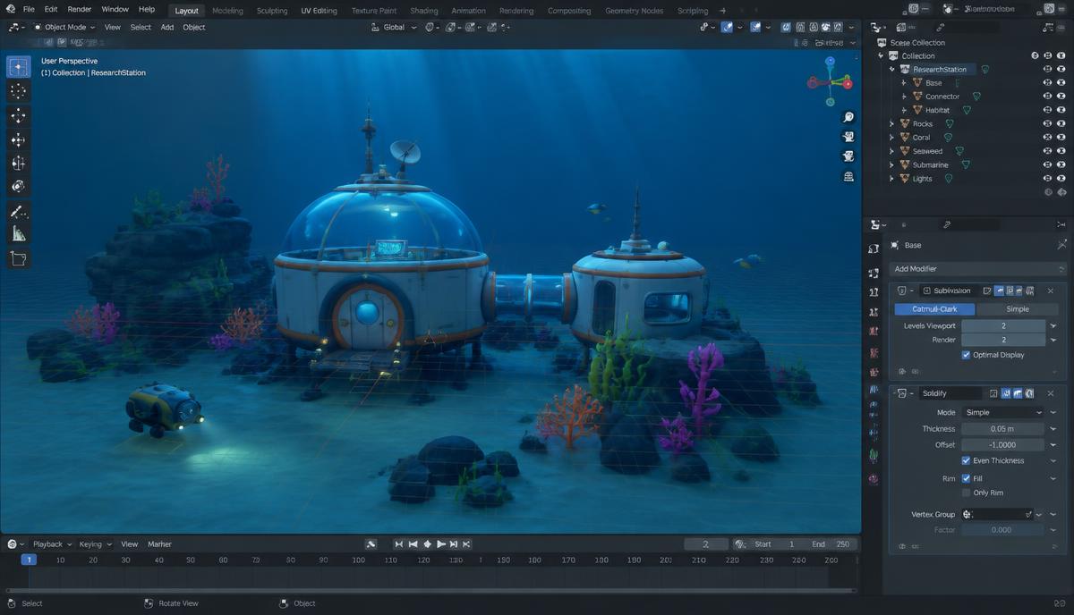 Fictional project: Underwater station
